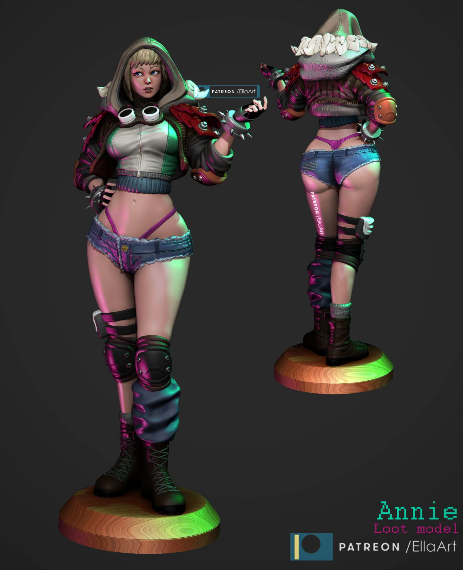 annie 3D Print Model .c4d .max .obj .3ds .fbx .stl .blend 