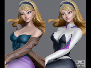 mary jane and gwen stacy 3D Print Model