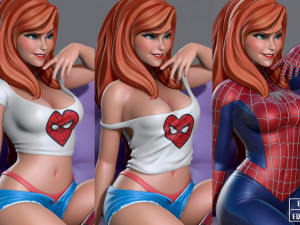 mary jane and gwen stacy 3D Print Model