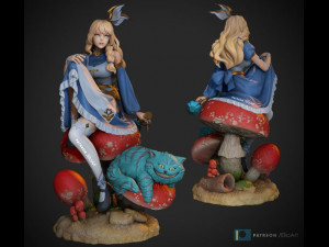 alice in wonderland - version 1 Modèles 3D en vedette