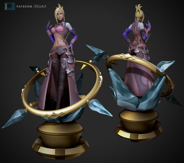 minfilia warde - version 1 3D 프린트 모델 .c4d .max .obj .3ds .fbx .stl .blend 