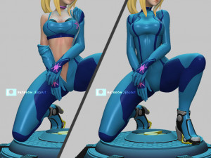 samus aran - version 1 and 2 Modèles 3D en vedette