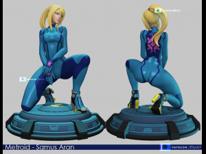samus aran - version 1 and 2 3D-Druckmodell