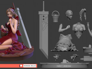 final fantasy 7 remake - aerith version 1 and 2 3D 프린트 모델