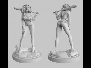 harley quinn Model Cetak 3D