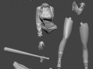 harley quinn 3D Print Model