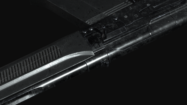 SAIGA 12 Shotgun Model Modelo 3D .c4d .max .obj .3ds .fbx .stl .blend 