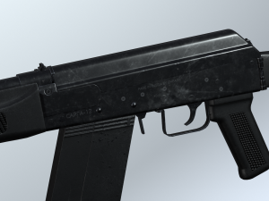 SAIGA 12 Shotgun Model Modelo 3D