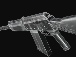 SAIGA 12 Shotgun Model Modelo 3D