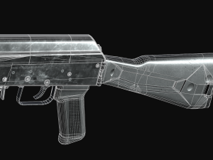 SAIGA 12 Shotgun Model Modelo 3D