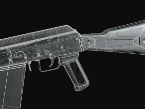 SAIGA 12 Shotgun Model Modelo 3D