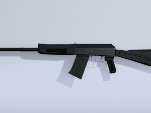 SAIGA 12 Shotgun Model Modelo 3D