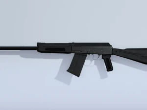 Model strzelby SAIGA 12 Model 3D