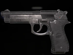 Beretta 92 Fs 3D Model