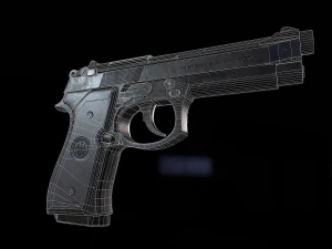 Beretta 92 Fs 3D Model