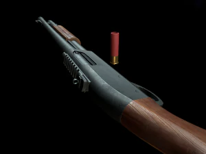 Remington 870 Game-ready 3D Model