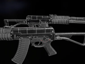 AEK-971 Assault Rifle 3D Model