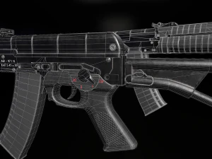 AEK-971 Assault Rifle 3D Model
