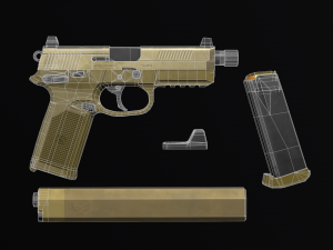 FNX-45 TACTICAL 3D 模型