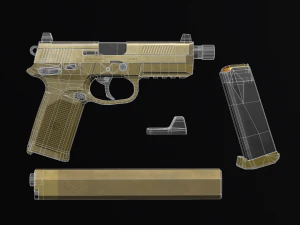 FNX-45 TACTICAL 3D Model