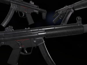 MP5SD Game-ready Model 3D