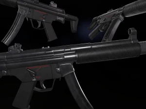 MP5SD Game-ready 3D Model