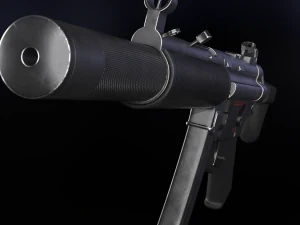 MP5SD Game-ready 3D Model