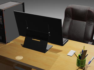 gaming computer setup 3D Model