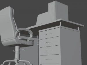 gaming computer setup 3D Model