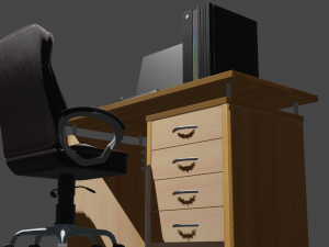gaming computer setup 3D Model