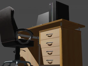 gaming computer setup 3D Model