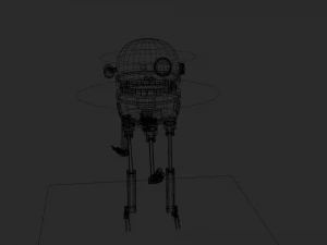 sci-fi droid robot 3D Model