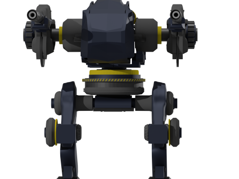 Mecha de combat mobile 3Dモデル