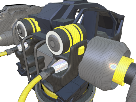 Mecha de combat mobile 3Dモデル