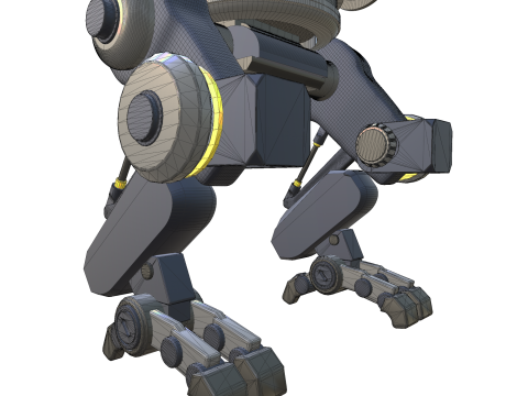 Mecha de combat mobile 3Dモデル