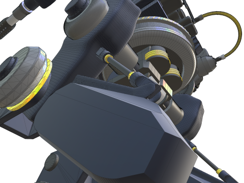 Mecha de combat mobile 3Dモデル