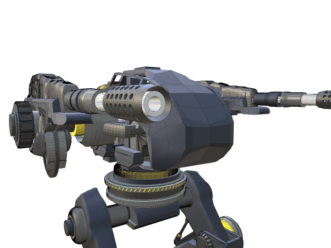Mecha de combat mobile 3Dモデル