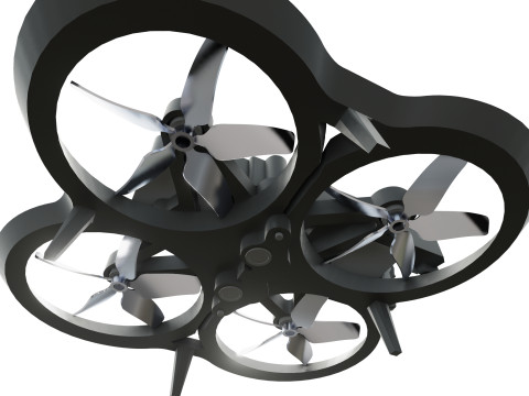Pack de Drones Futuristes Trois Modles Distincts 3D Модель