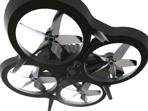 Pack de 3 drones Modles 3D pour impression et projets 3D 3D Model
