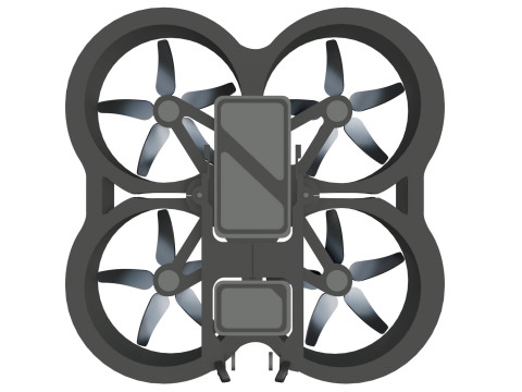 Pack de Drones Futuristes Trois Modles Distincts 3D Модель