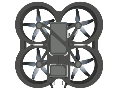 Pack de 3 drones Modles 3D pour impression et projets 3D 3D Model