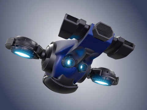 Pack de 3 drones Modles 3D pour impression et projets 3D 3D Model