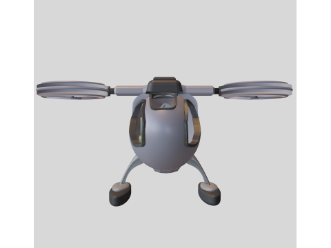 Pack de Drones Futuristes Trois Modles Distincts 3D Модель