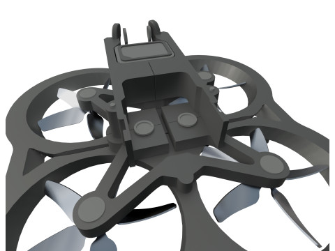 Pack de Drones Futuristes Trois Modles Distincts 3D Модель