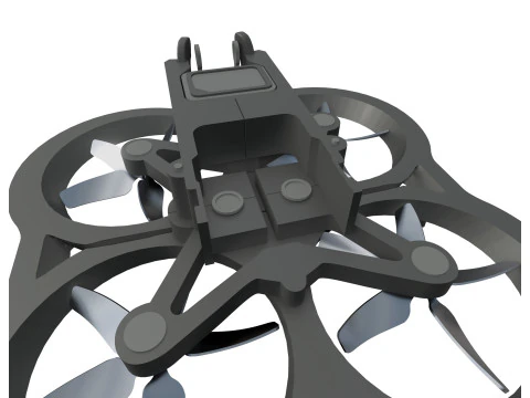 Pack de 3 drones Modles 3D pour impression et projets 3D 3D Model