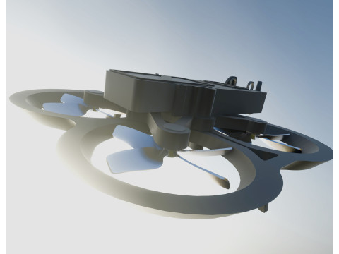 Pack de Drones Futuristes Trois Modles Distincts 3D Модель