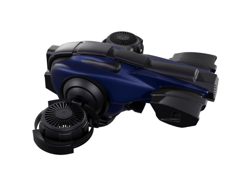 Pack de Drones Futuristes Trois Modles Distincts 3D Модель