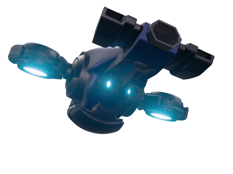 Pack de Drones Futuristes Trois Modles Distincts 3D Модель