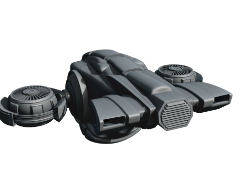 Pack de Drones Futuristes Trois Modles Distincts 3D Модель