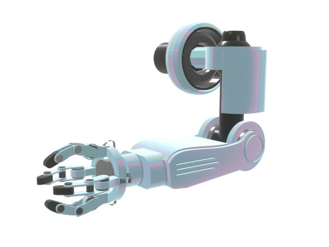 Pack de 4 Bras Robotiques Interchangeables 3D Haute Qualit 3D 模型